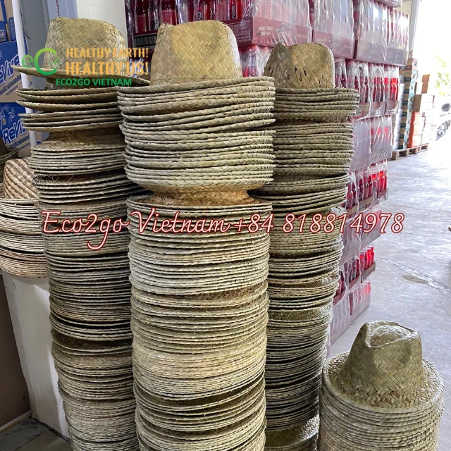 NATURAL STRAW SUMMER WOMEN HAT/STRAW WITH CUSTOM LOGO/STRAW HAT FOR MEN FROM ECOGO VIETNAM