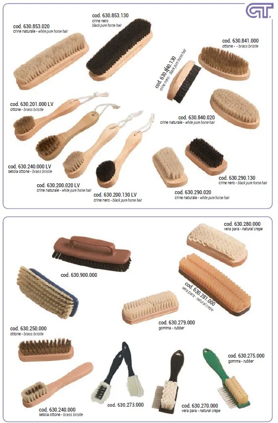 High Quality Custom Shoe Cleaning Brush with Wood Handle and Horse Hair for Home Use