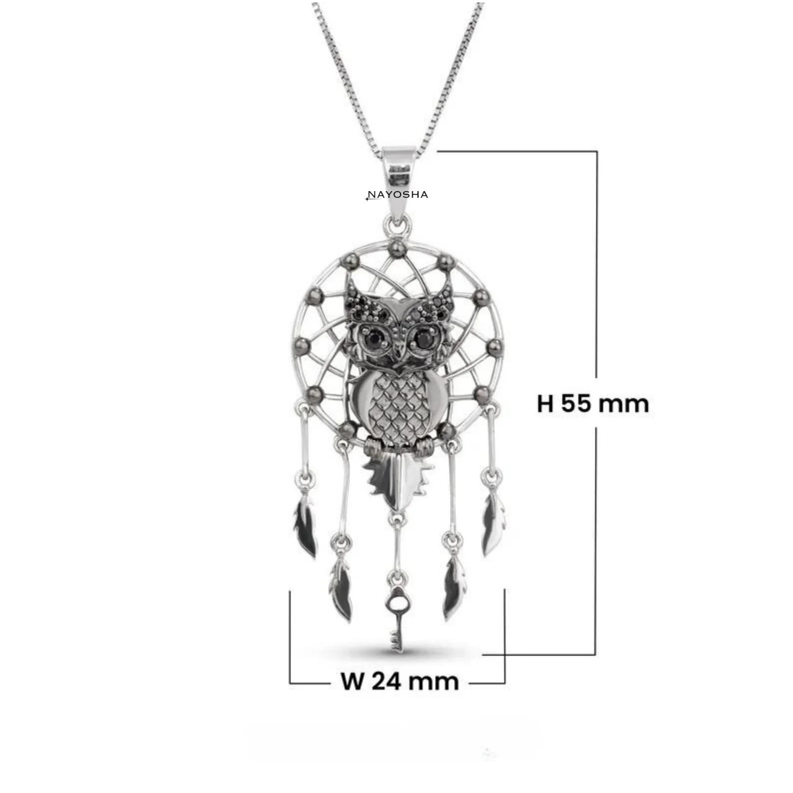 Most Popular 925 Sterling Silver Daily Wear Dream Catchers Necklace Gold Plated Chains for Gift