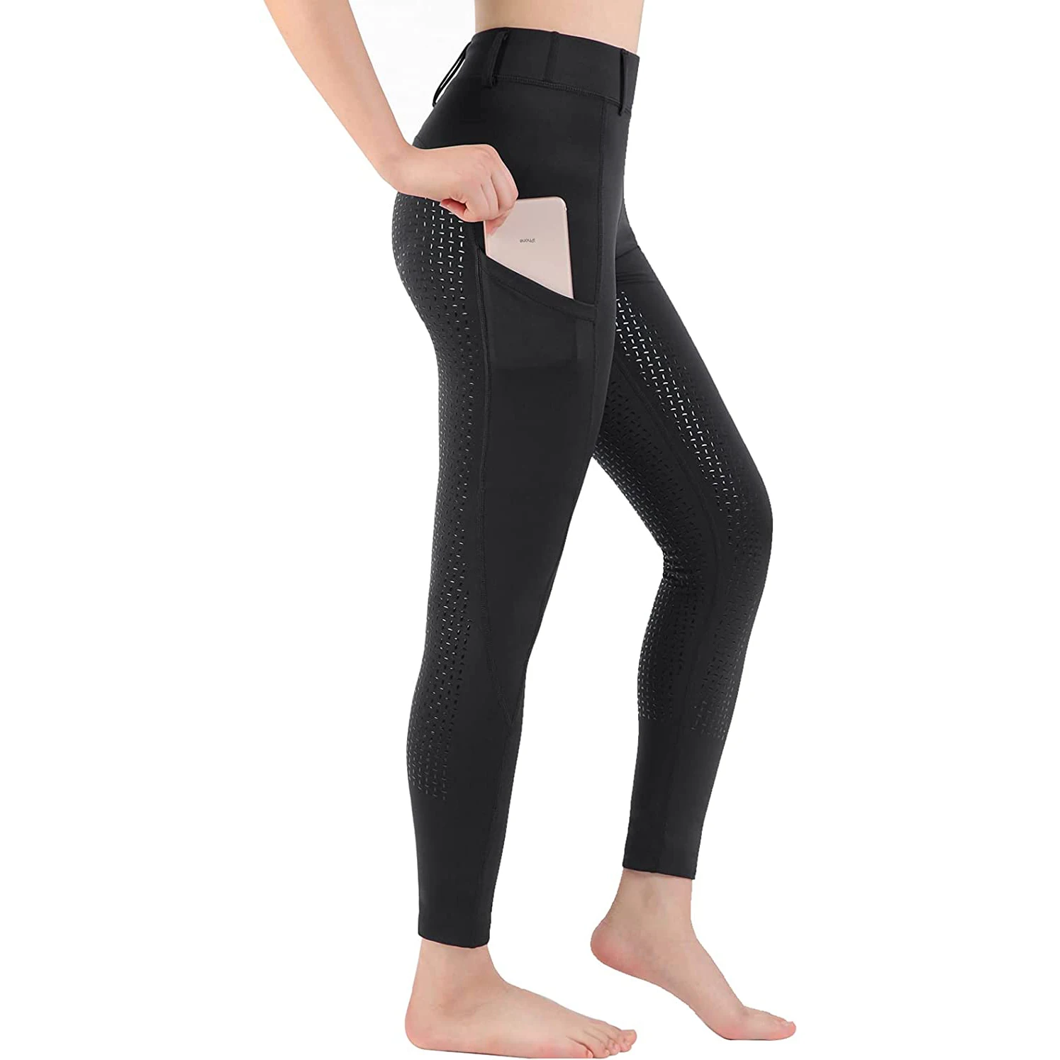 Wholesales OEM Silicone Women Horse Riding Leggings Breeches Equestrian Jodhpurs 2023 New Arrival Low Price