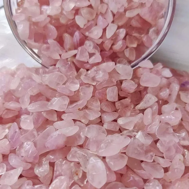 Rose Quartz Natural Healing Rock Rough Crushed Bulk Crystal Chips Stone Gravel Crystal Buy From N H AGATE