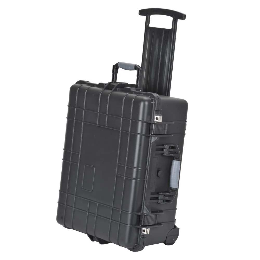 plastic trolley  rolling tool box case with foam insert manufacturer Hard plastic  trolley tool box with wheels