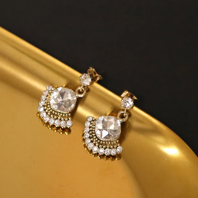 Crystal Flare 130 Antique Earring made in Korea party wedding jewelry