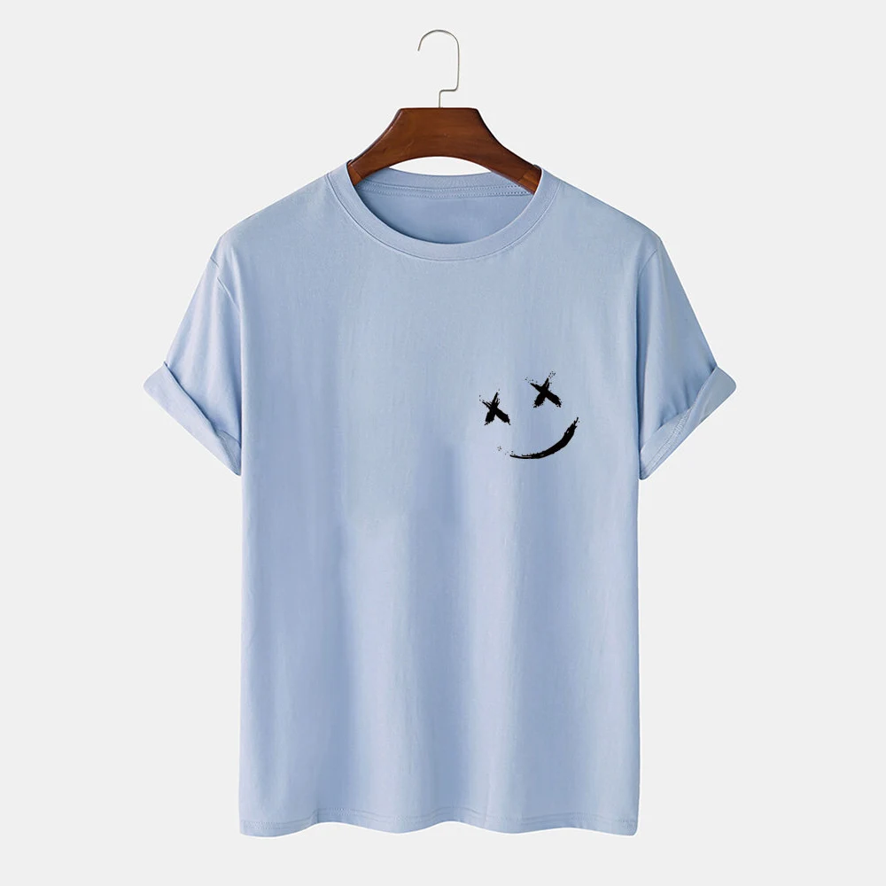 Blank Wholesale design graphic Soil Color t shirts men printing custom logo t shirt men 100% cotton