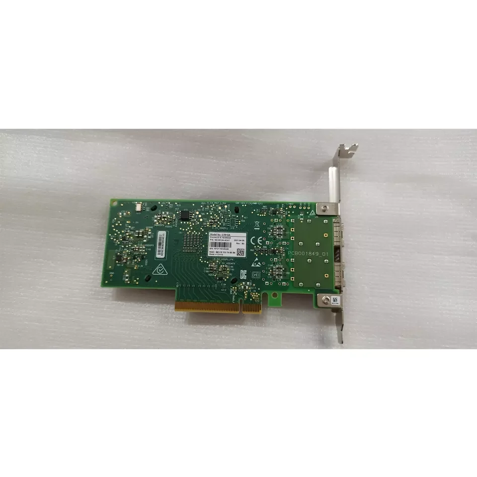 MCX653106A-HDAT для Mellanox ConnectX-6 VPI сетевой адаптер карты HDR IB 200 ГБ/сек. и 200GbE адаптер с двумя портами для QSFP56 PCIe3.0/4,0 x16