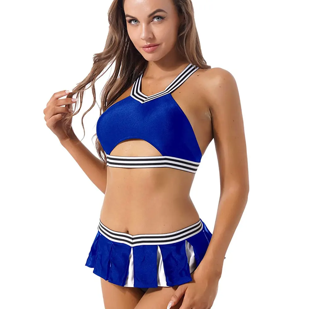 Новинка модный кроп-топ Cheer Dance униформа для чирлидинга девочек