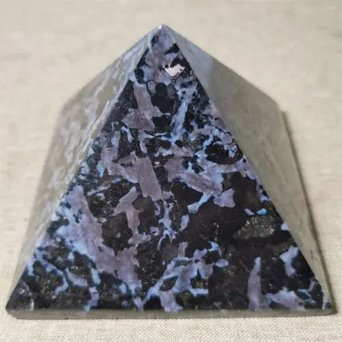Beautiful Indigo Gebbro Agate Pyramid High-Polished Natural Quartz Gemstone Crystal for Healing & Decorative Pyramids Wholesale