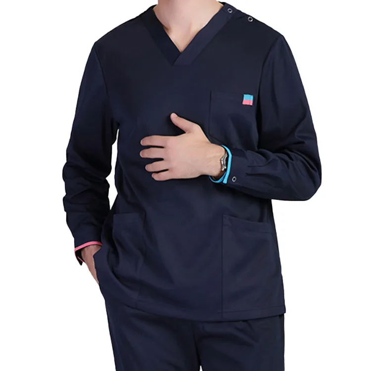 High Quality Short Sleeve Wholesale Price Scrubs for Women and Men V Neck Hospital Uniform Stretchable Women Scrub Set