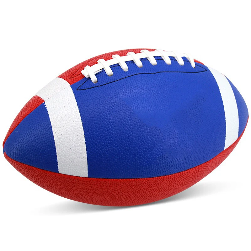 Machine Stitched PU Leather American Football Ball Size 9 Rugby Ball