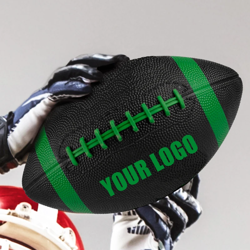 Gift a Full Print Rubber Ball Custom Rugby Size 9 American Football Perfect for Gifting and Customizing Your Game