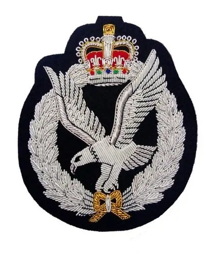 CROWN AND CROWNS DESIGN Hand Embroidery Badge