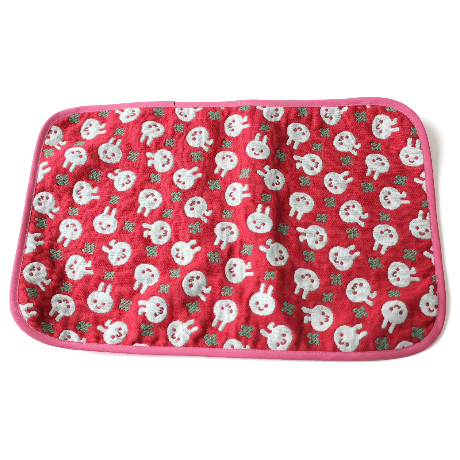 [Wholesale Products] Made in Japan 5-Layered Gauze Diaper Changing Sheet 40cm*26cm 100% Cotton Breathable Low MOQ Rabbit