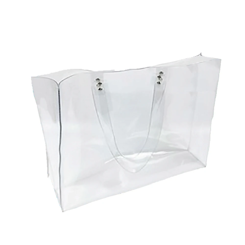 Large Size PVC Bag Water-Resistant Feature Season 1 Fashion for Gift and Shopping