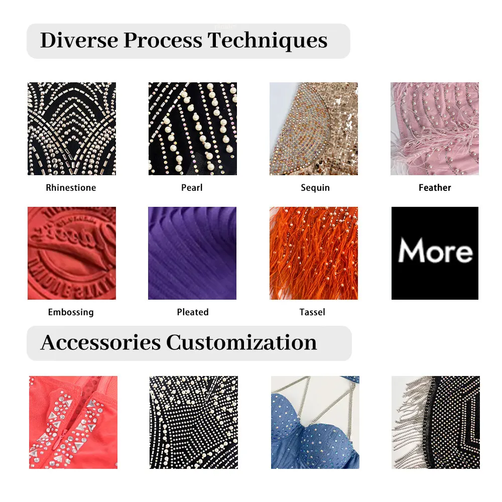 OEM Elegant Ball Gown Women Sexy Rhinestone Beaded Spaghetti Strap Empire Feather Short Sleeveless Holiday Wedding Party Dress