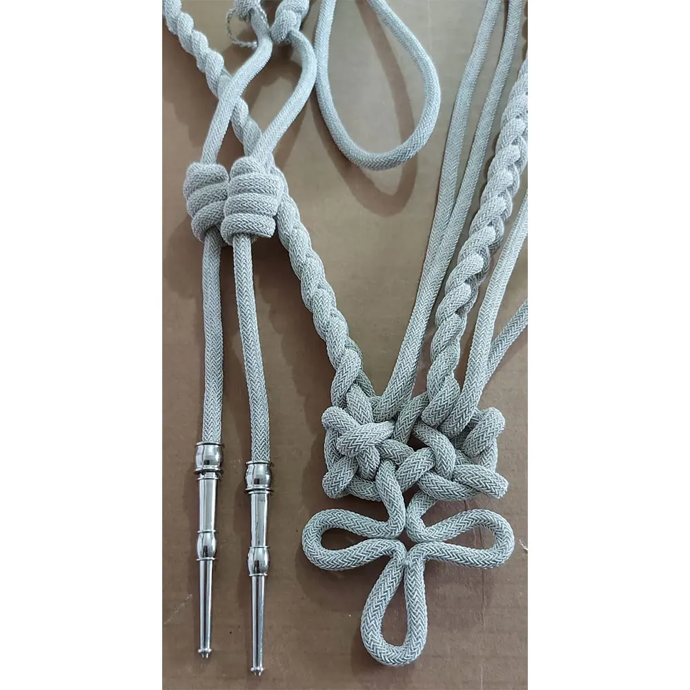 2024 Factory Price Ceremony Aiguillette Ceremonial Uniform Shoulder Cords With Metal Pendant Shoulder Cord