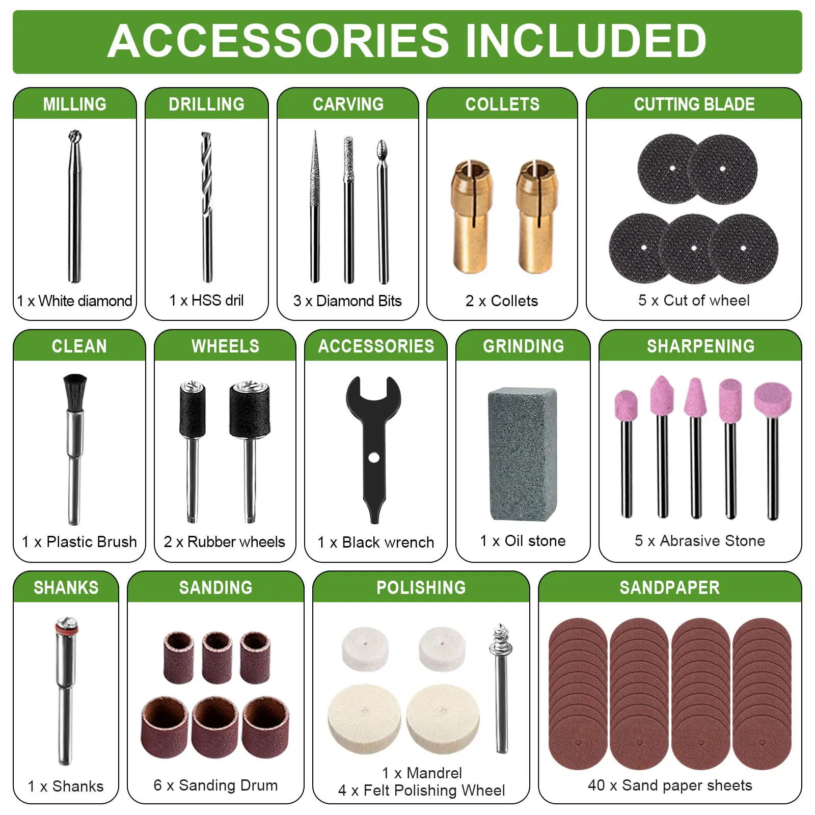 Customized Multifunction 73pcs Accessories 2.0 Ah Battery Rechargeable 8V Cordless Rotary Tool Kit