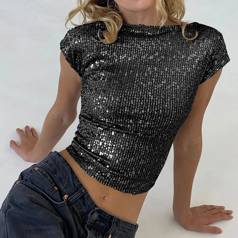 Женская блузка с блестками