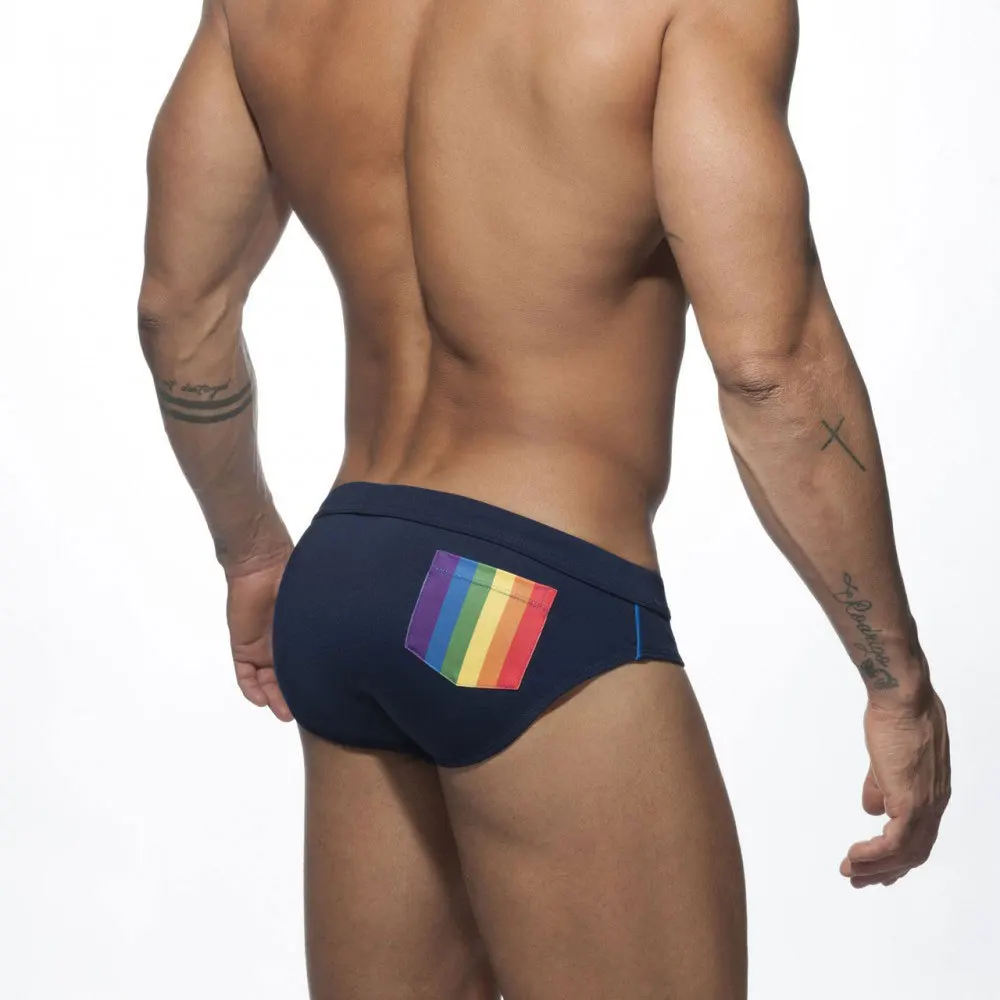 OEM ODM Pride Gay Underwear Manufacturer High Quality Low Rise Mens Briefs Fashion Custom Swim Briefs For Men