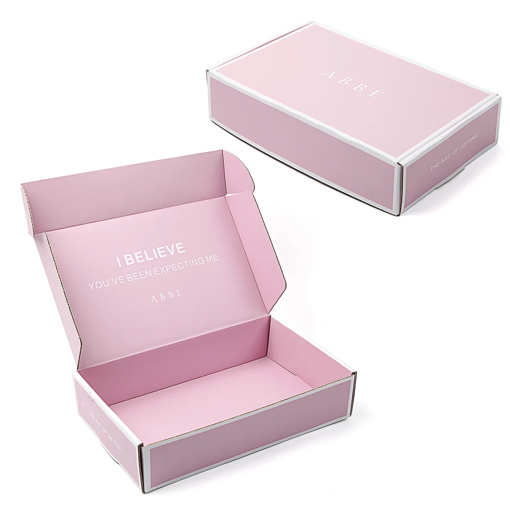Custom corrugated gift fold box OEM factory eco friendly shipping paper mailer box packaging with logo
