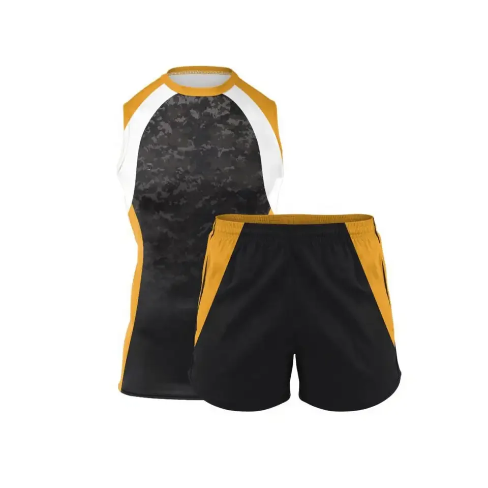 Wholesale Youth Regular Fit Sublimation Hooded 7 V 7 American Football Custom Uniform 7 on 7 Football Uniforms Sets