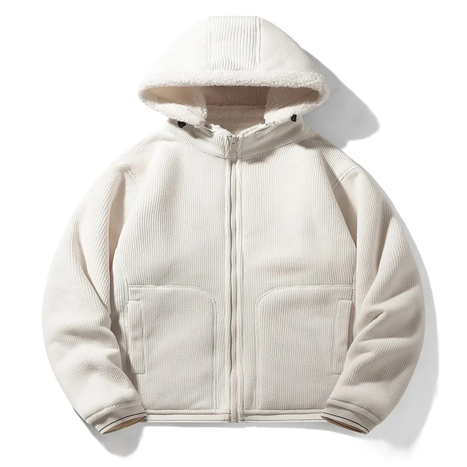 Custom Design Winter Jacket Men Fur Collar Hooded Thick Warm Cotton Outwear Man Patchwork Parka Windbreaker Jacket