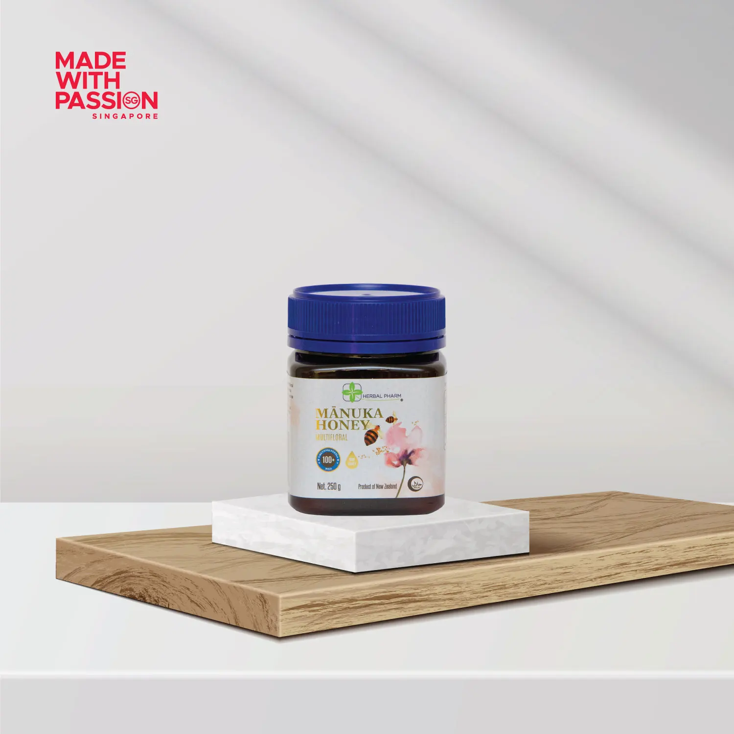 Best Gift 250g Premium Quality 100% Raw Pure Honey Multifloral Manuka Honey MGO 100+ from New Zealand