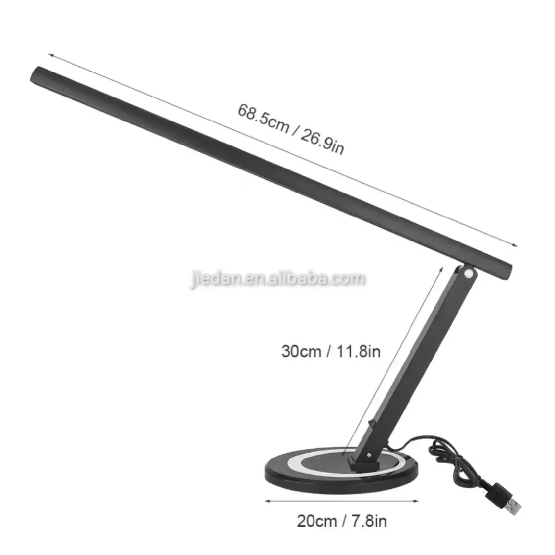 Professional Portable 48W LED Desk Lamp Folding Table Lamp for Tattoo/Manicure/Makeup Black Eye