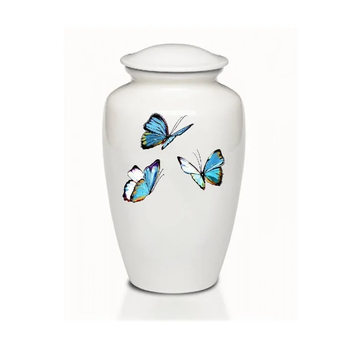 Hand Printed Fine Enamel on Beautifully Hand Crafted Cremation Urns for Human Ashes Urn For Adult Ash by Urns Manufacturers