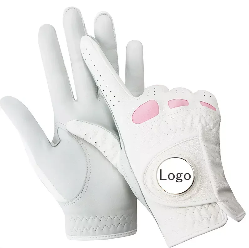 Custom Golf Gloves Indonesia 100% AAA Cabretta Leather Custom Logo Oem Soft Full Color Men Left Handed Leather Golf Gloves