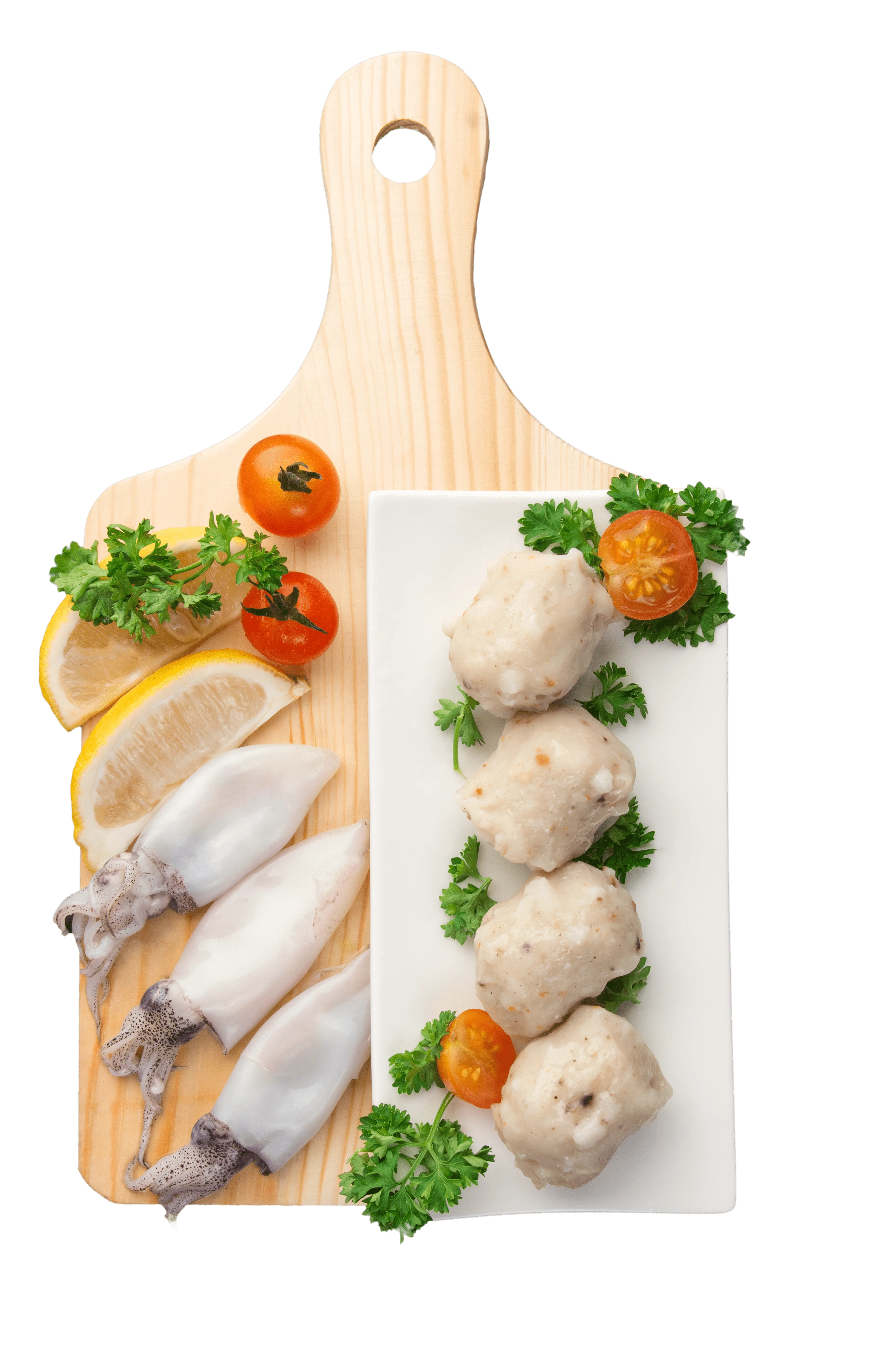 Top-Quality Squid Balls: Tender and Chewy, Perfect for Dim Sum Frozen Delights Made In Malaysia