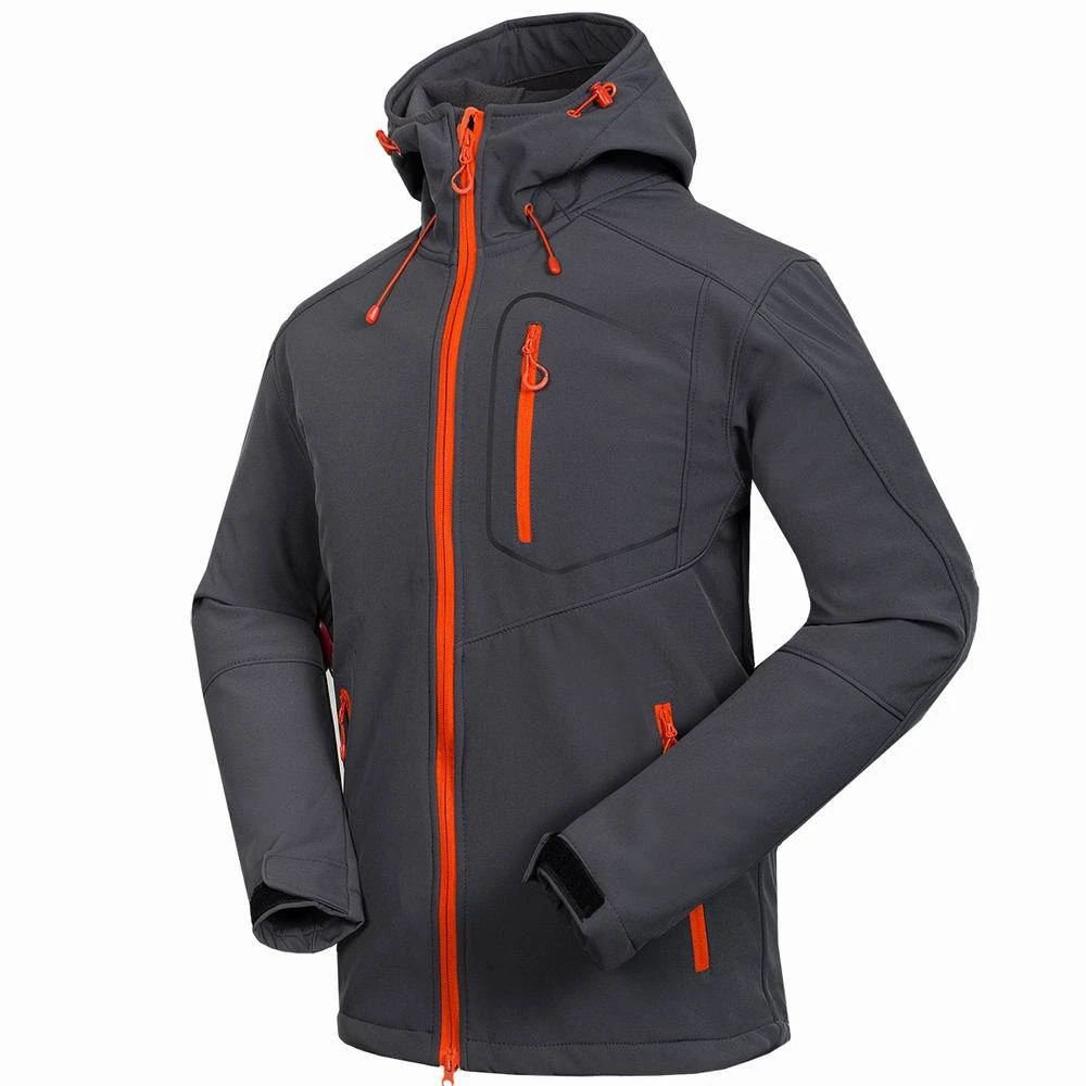 Custom Winter Heated Waterproof Softshell Jacket Outdoor Windbreaker Casual Plain OEM Men Winter Clothing Hiking XXL Jackets
