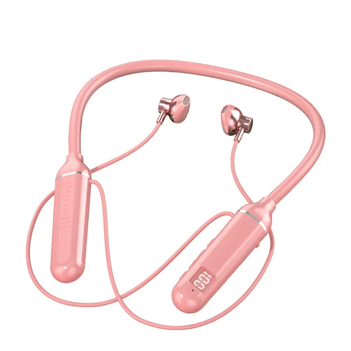 Wholesales Magnetic Earbuds Wireless Sports Earphones Neckband Headphones Neck Hanging Headset