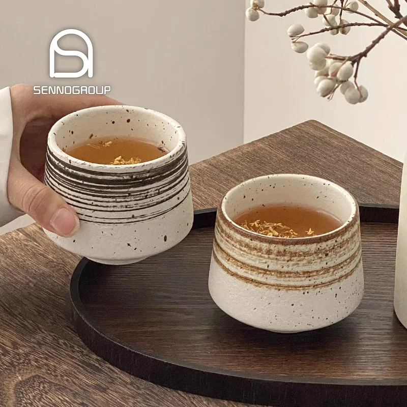 High Appearance Stoneware Pottery Ceramic  Dessert Cup Tea Coffee Cups without Handle