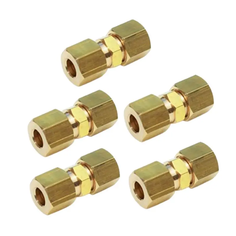 wholesale Hot  Customized Tube  hose Adapter Compression Brass pipe  fitting connector