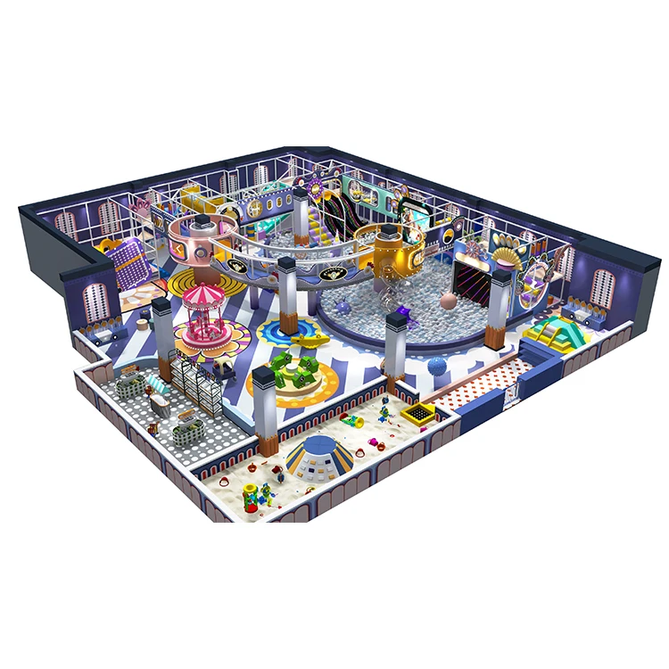 Plastic Tubes Slide Carousel Interior Playground Indoor Home Soft Play Equipment Inside Playgrounds