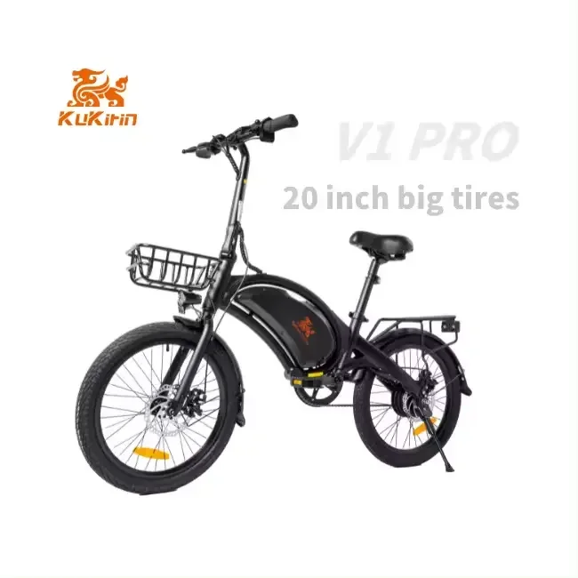 PL STOCK 2024 Best-Selling E-Bikes KuKirin V1 Pro, 20-Inch Fat Tire, 48V 350W, 45KM/H Electric Bike