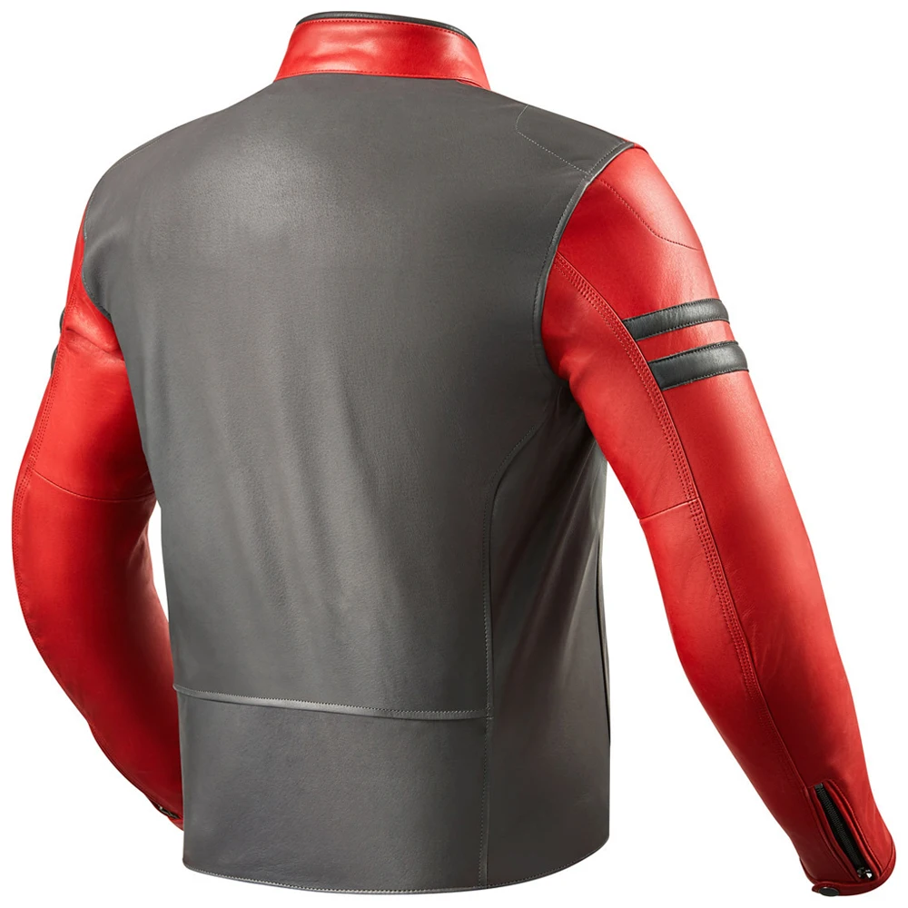 Motorcycle safety stitch Black & Red men leather new look racing jacket sustainable & Durable for rider motorbike leather jacket