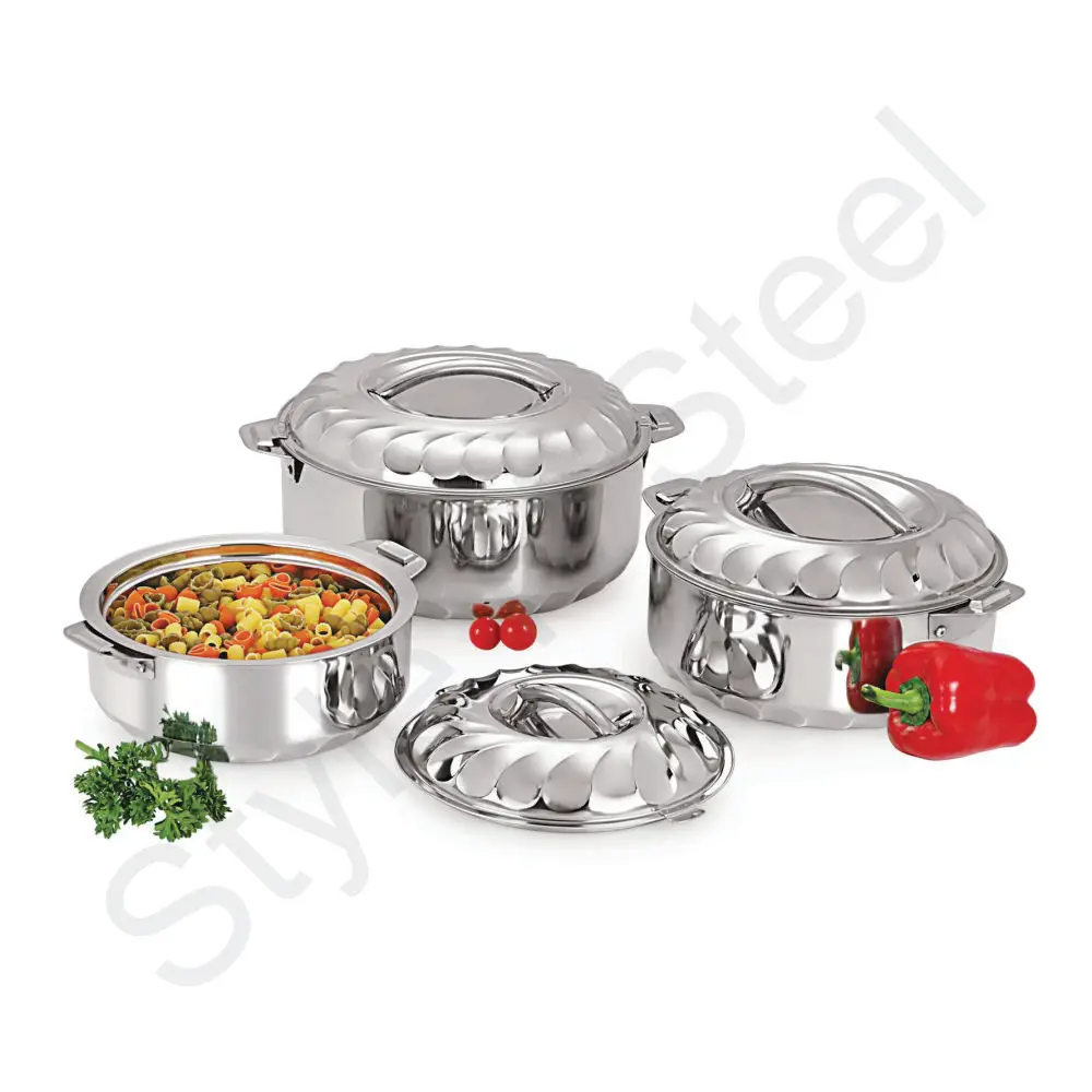 Wholesale Double Wall Casserole 6pcs Set Stainless Steel Pot Kitchen Accessories Cooking Pots
