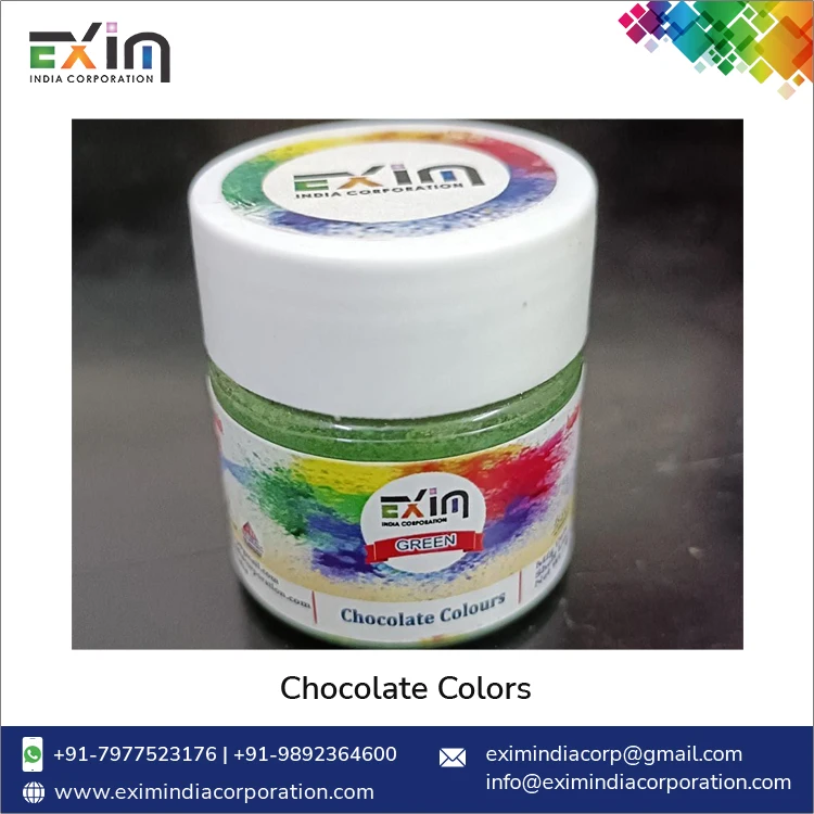 Professional Manufacturer of High Quality Food Grade Chocolate Decor Green Color Powder for Bulk Buyers