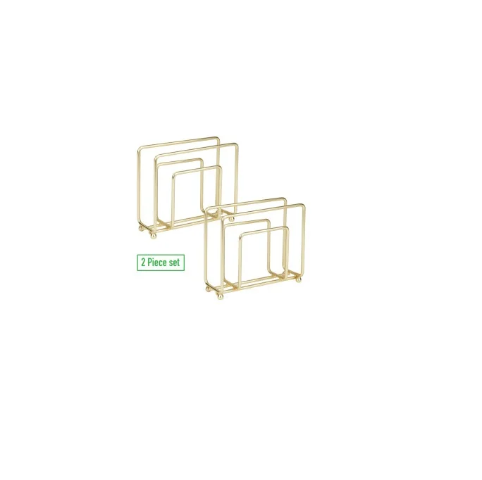 Hot Sale Latest Model Table Decorative Metal Napkin Holder with Gold Plated for Home Hotel Use in Wholesale Price