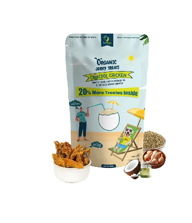 100% курица кокул хорошего качества Смешанная из курицы кокоса и конопли вяленое лакомство для собак улучшения иммунной системы