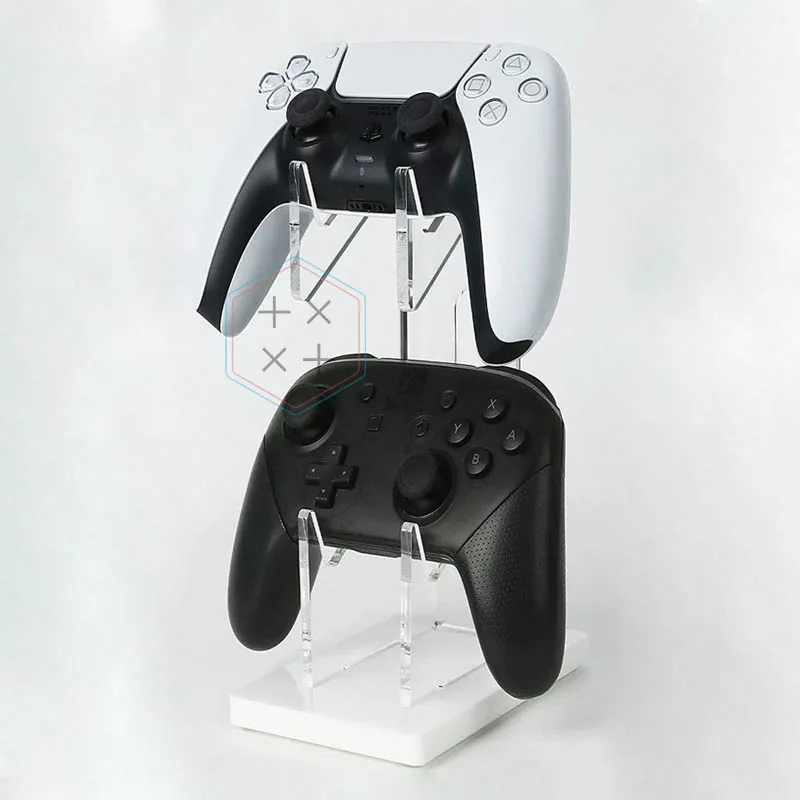 Clear acrylic game controller holder for store