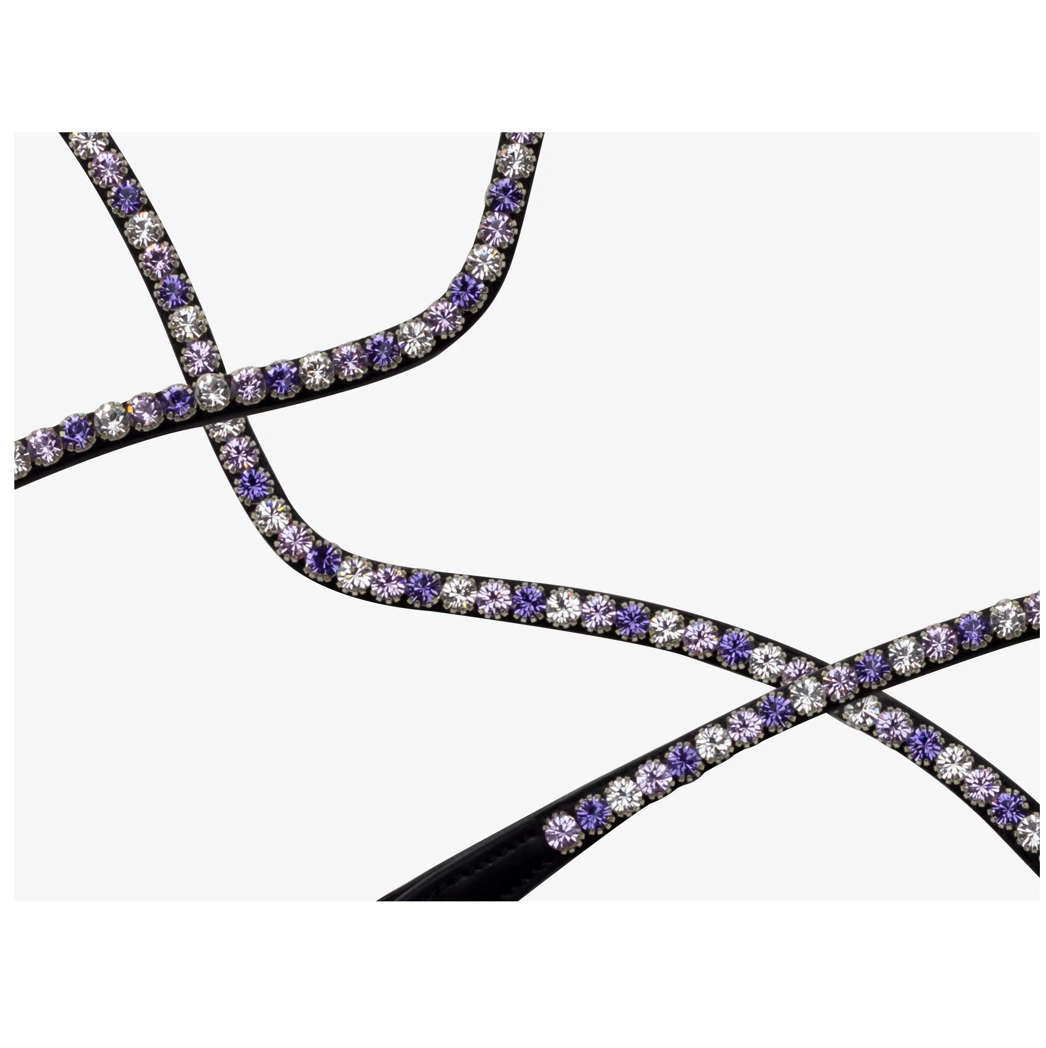 Bulk Buy Round U Shaped Horse Browbands \ Horse Crystal Browbands