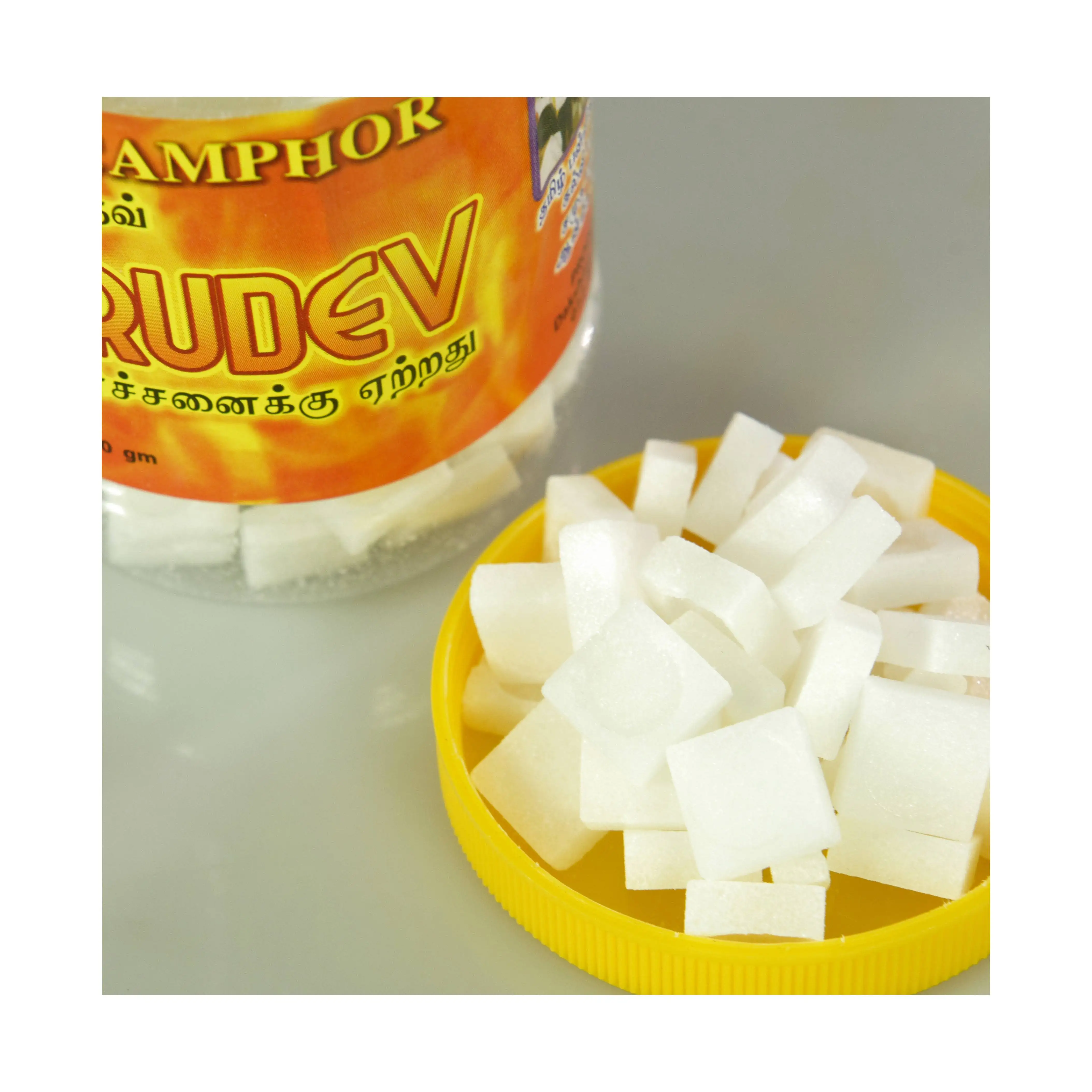 Hot Selling Smokeless Camphor Tablets Weighted 200 Gram High Quality Hindu Prayers Ceremony Religious Essential Bottle Packaging