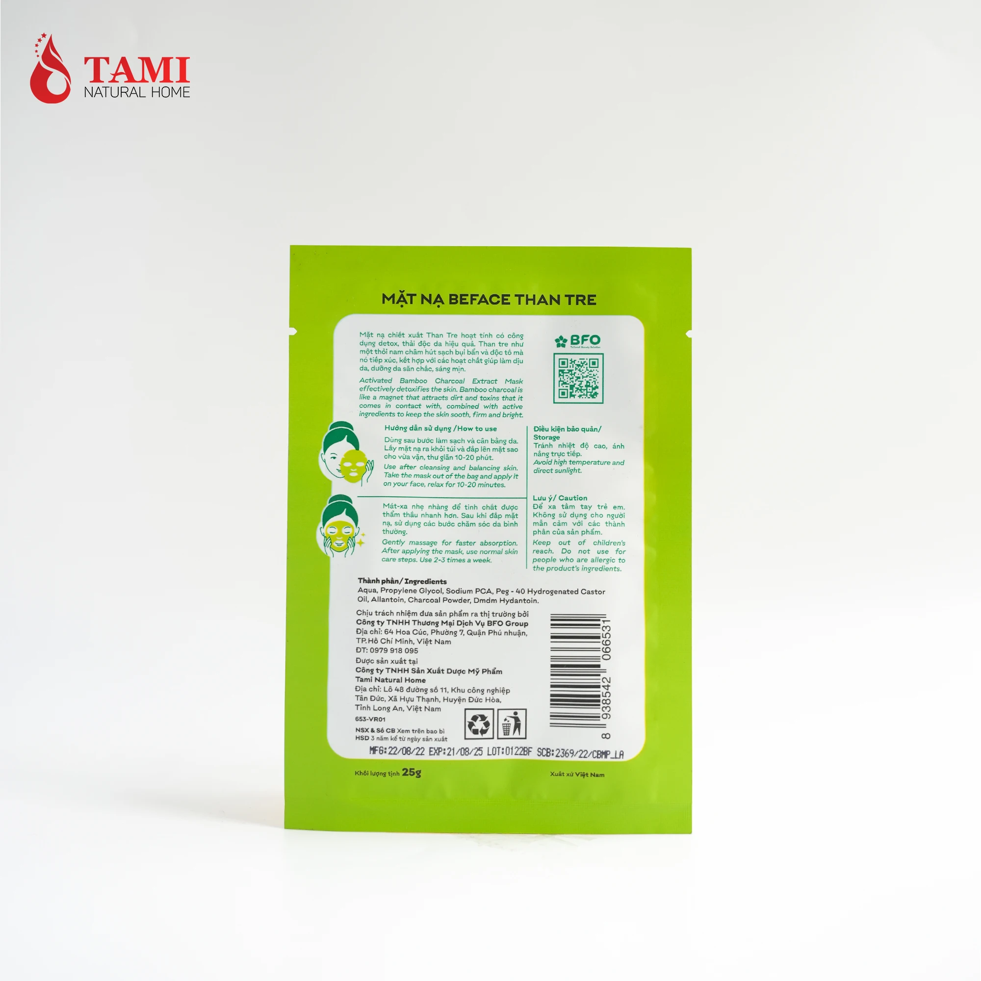 OEM Custom Daily Usage For All Skin Types Beface - Bamboo Charcoal Facial Sheet Sulfate-Free Silicone-Free Good Price