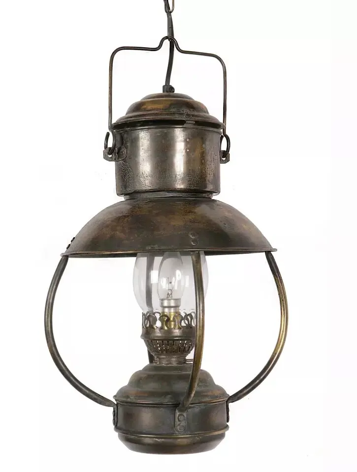 Wall Kerosene Lamp Brass And Glass Design For Outdoor Decor And Champing Design Painted Finishing Design Metal Hanging Lamp