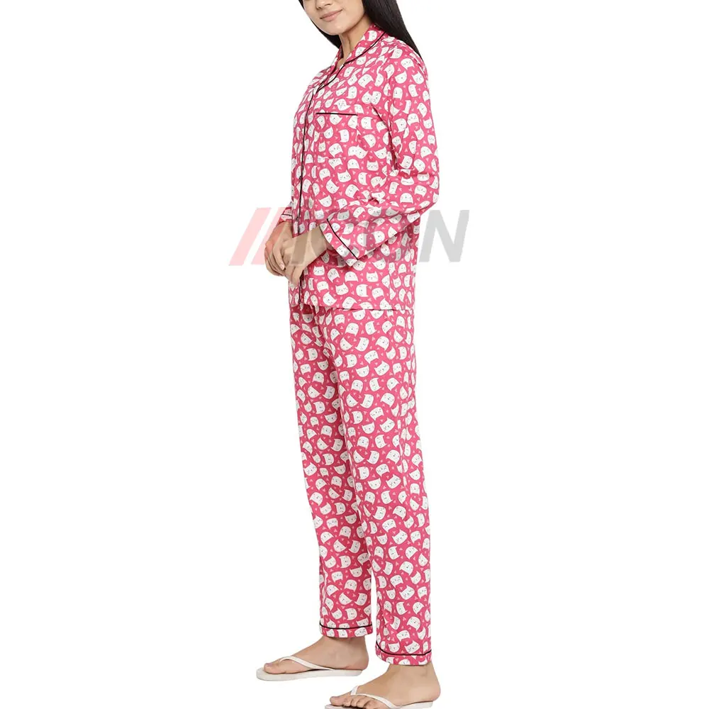 Women Casual Night Dress Home wear Women Sleepwear Hot Sale Factory Price Women Pajamas Set