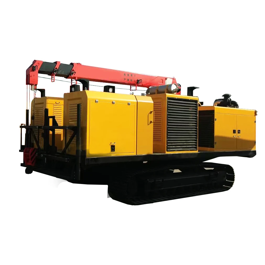 Pipeline Construction used Crawler Paywelder as Power Supply of Lincoln welding machine