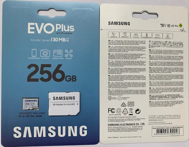 100% Original Samsung MB-MC256KA Micro Memory Card For SDXC U1 256GB R130