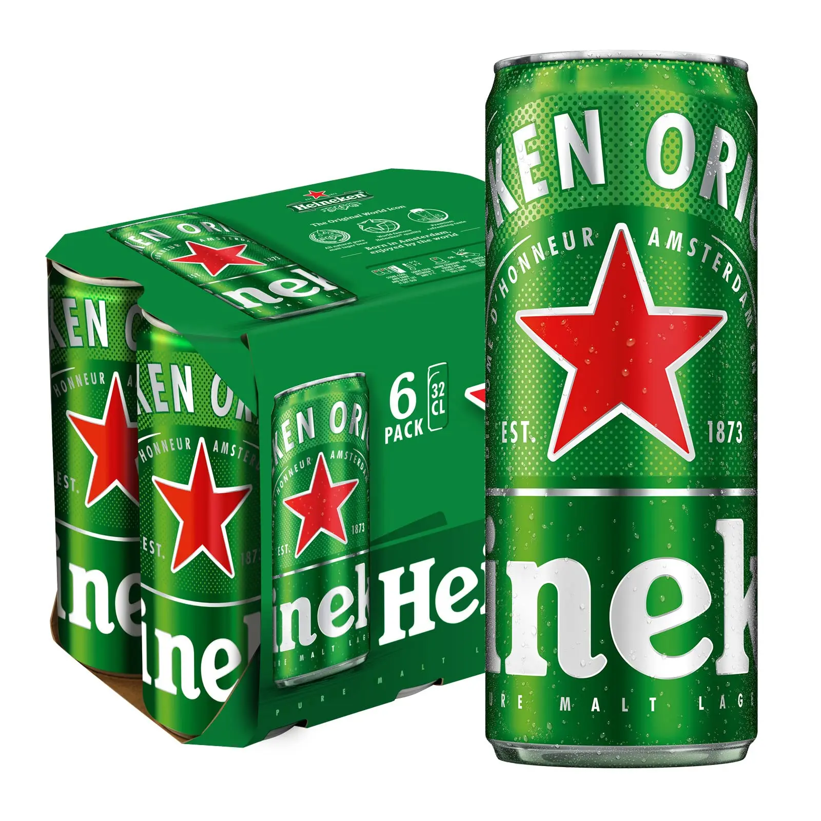 32cl банок Heineken Оригинальное пиво Lager 6x по оптовым ценам из Германии